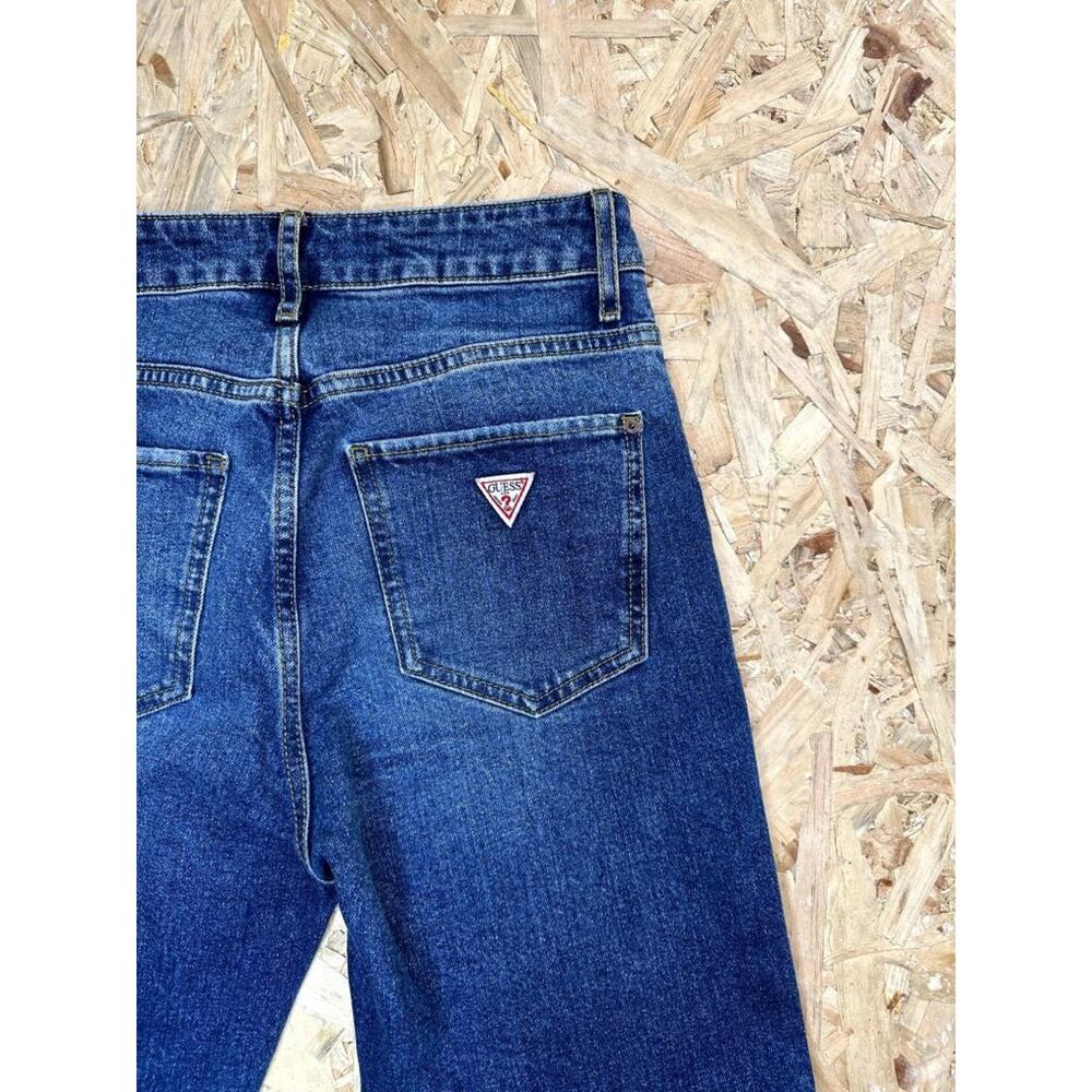 Guess Slim Straight Jeans Womens Size 26 Blue Denim High Rise Stretch - Picture 13 of 14